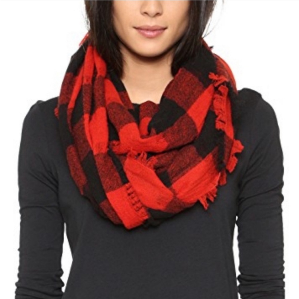 Madewell Openweave Scarf in Buffalo Check - Picture 2 of 4